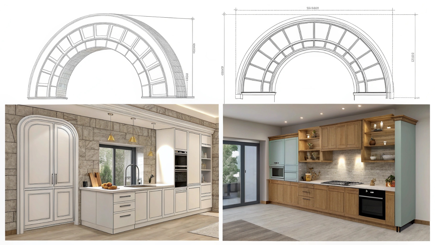 Арка из гипсокартона на кухню — виды конструкций и идеи дизайна