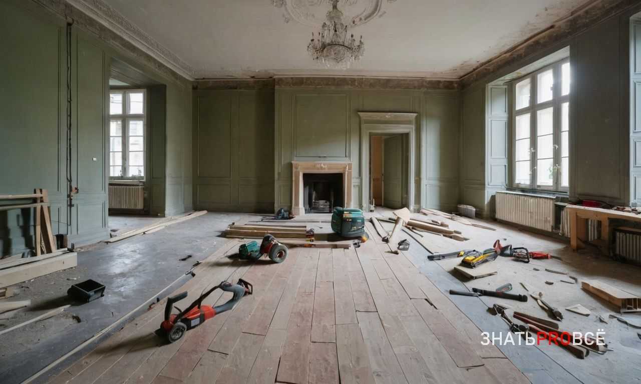 Монтаж стрингеров и светильников