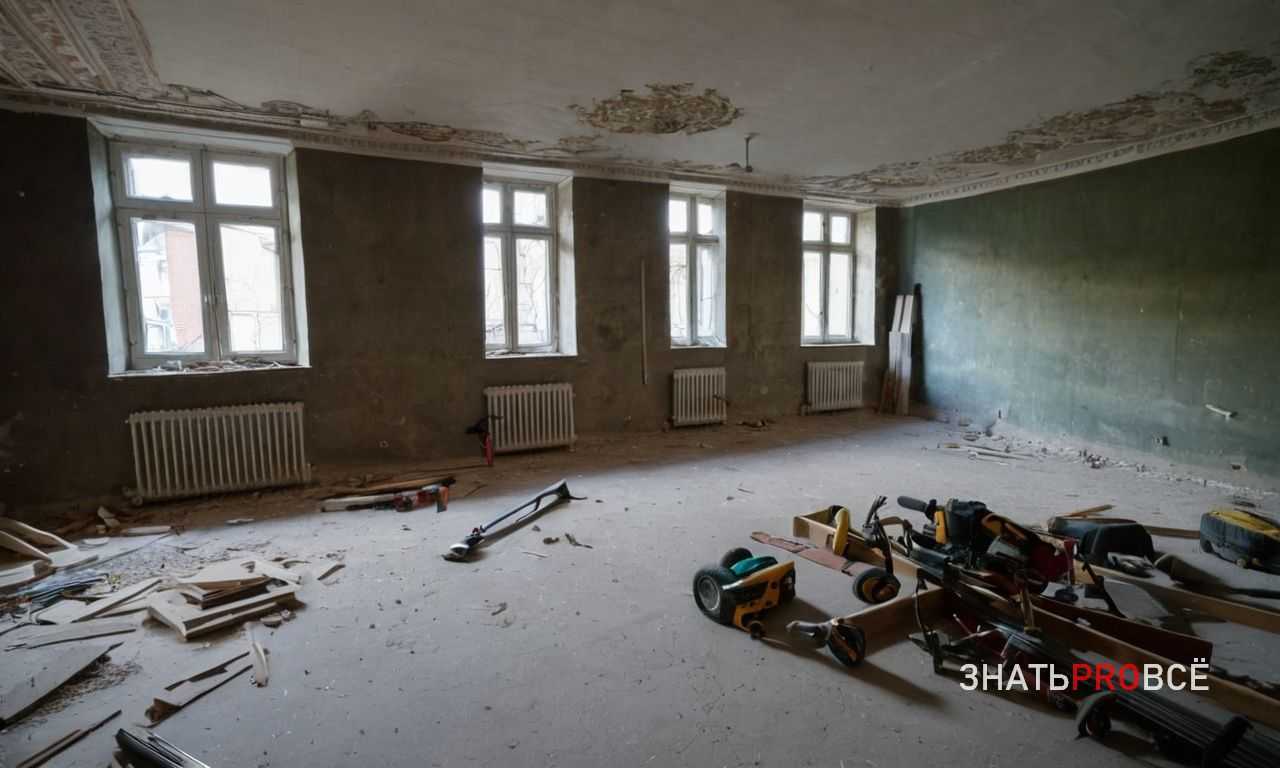 Устройство перегородок из гипсокартона в квартире - зонирование комнат