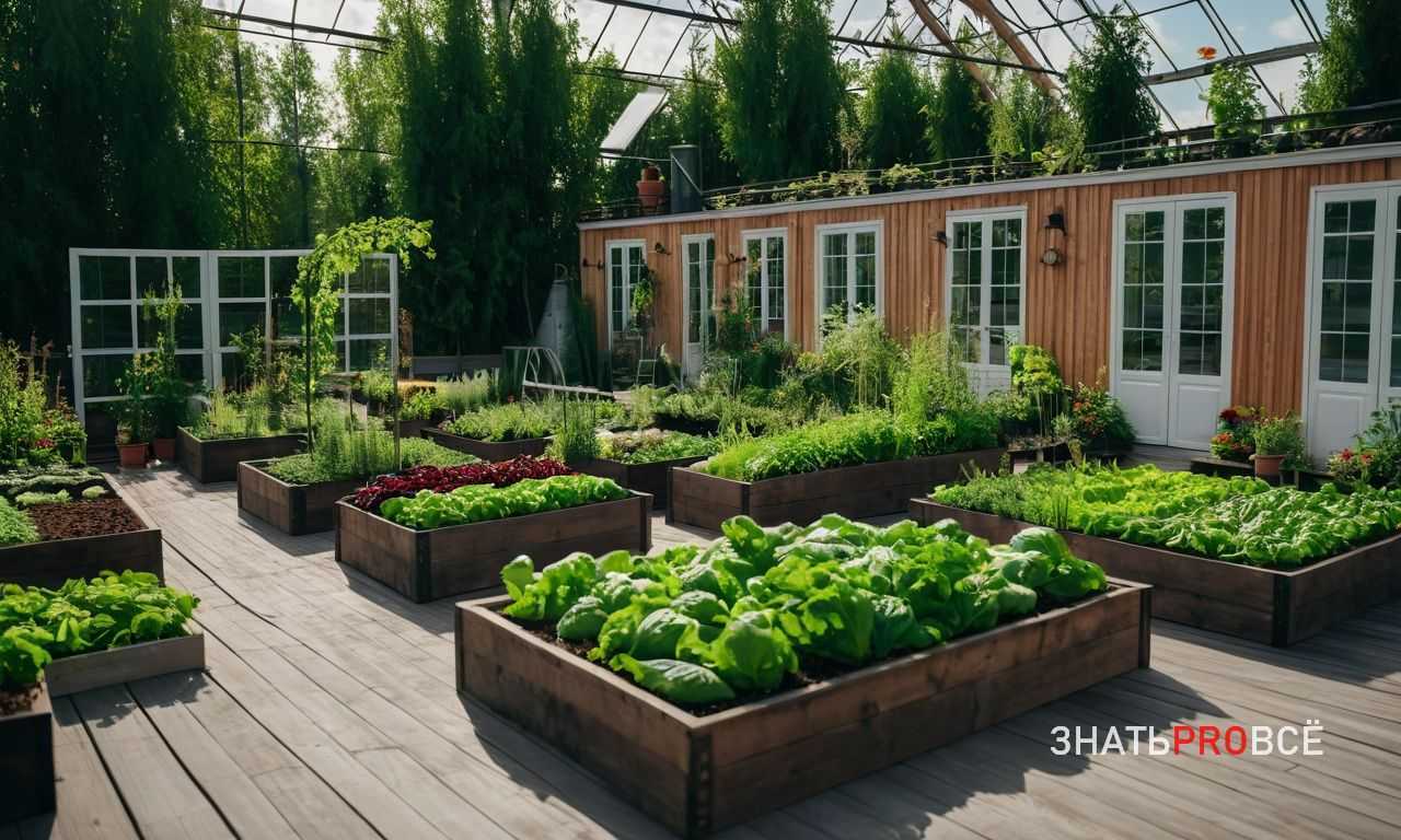 Сочетание с элементами озеленения